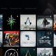 the game library on the ps5